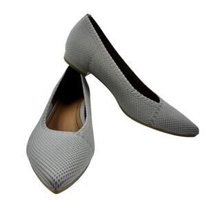Vionic Dahlia Light Grey Pointed Toe Comfort Classic Timeless Flats Women's 9